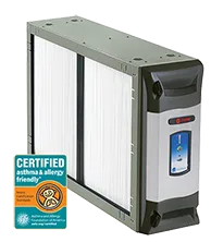High-pleated whole-home HVAC air filtration cartridge